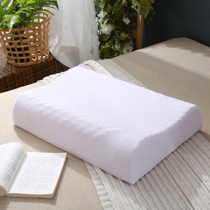 91家纺网 家纺一手货源 找家纺 希咪岚 按摩乳胶枕芯（绣花）枕头粉红色