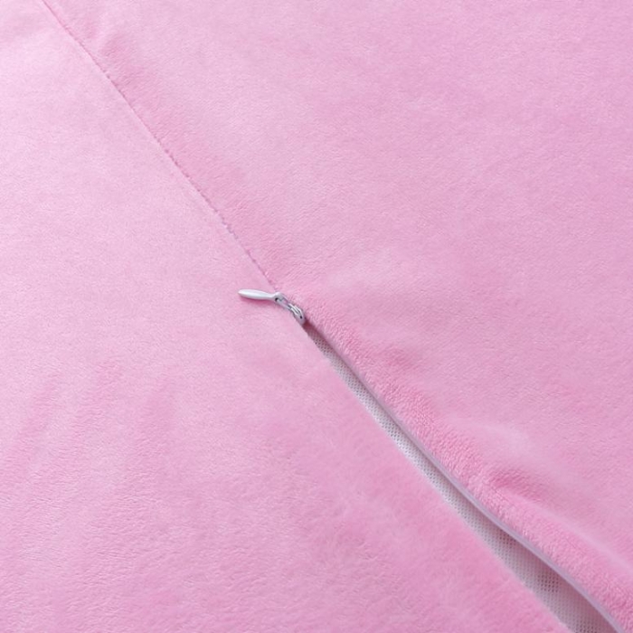 91家纺网 家纺一手货源 找家纺 希咪岚 按摩乳胶枕芯（绣花）枕头粉红色