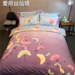 (总)凯歌家纺 大板花磨毛四件套床笠款