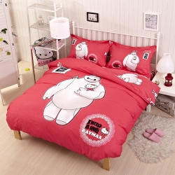 凯歌家纺 活性卡通四件套大白系列床单款 暖萌