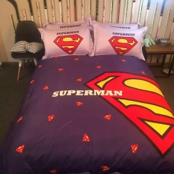 凯歌家纺 活性卡通四件套复仇者美国队长联盟床单款专版超人归来