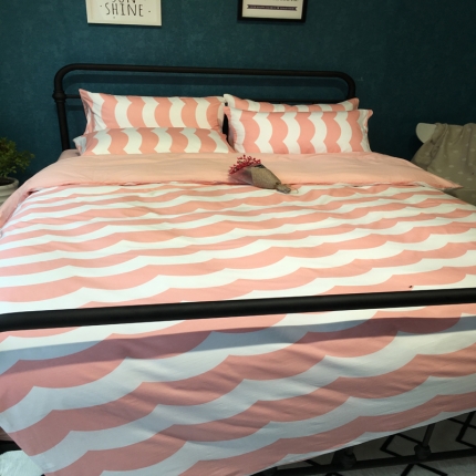 漫调家纺 全棉北欧风四件套床单款律动