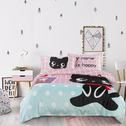 漫调家纺 温暖舒适水晶绒四件套乐瞄