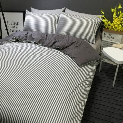 91家纺网 家纺一手货源 找家纺 （总）梦家居 全棉韩国简约风格系列四件套宜家床上用品