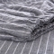 91家纺网 家纺一手货源 找家纺 乐享生活 针织条纹四件套床单款 灰白细条