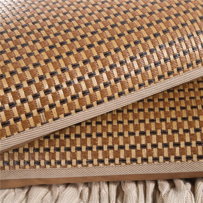 91家纺网 家纺一手货源 找家纺 喜相逢家纺 D18-夏凉双人枕套冰藤冰枕深棕冰藤冰枕