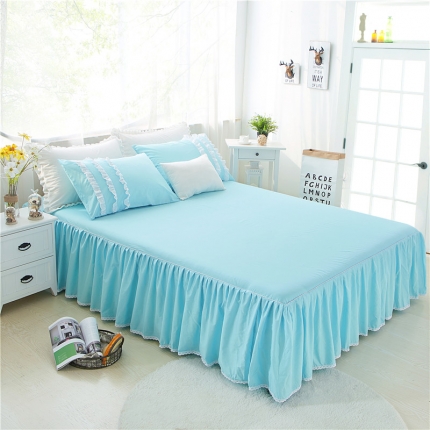 91家纺网 家纺一手货源 找家纺 菊上家纺  欧美风简约田园花卉蕾丝床裙系列12款