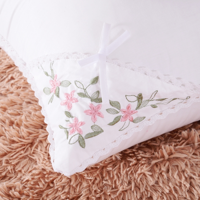 91家纺网 家纺一手货源 找家纺 清新花语薰衣草羽丝绒枕头枕芯可水洗