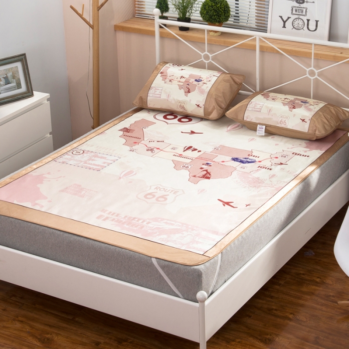 91家纺网 家纺一手货源 找家纺 (总）慕尚家纺2016大版卡通冰丝席