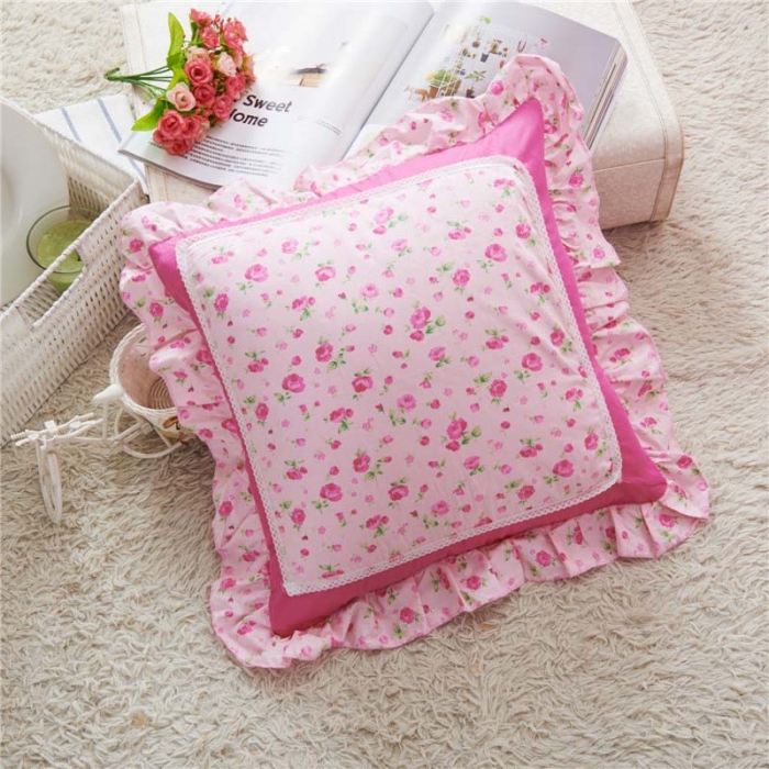 91家纺网 家纺一手货源 找家纺 菊尚家纺 全棉13372韩版四件套春意盎然配件