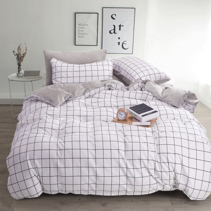 91家纺网 家纺一手货源 找家纺 （总）梦家居2017A版纯棉全棉B版水晶绒印花四件套床单款