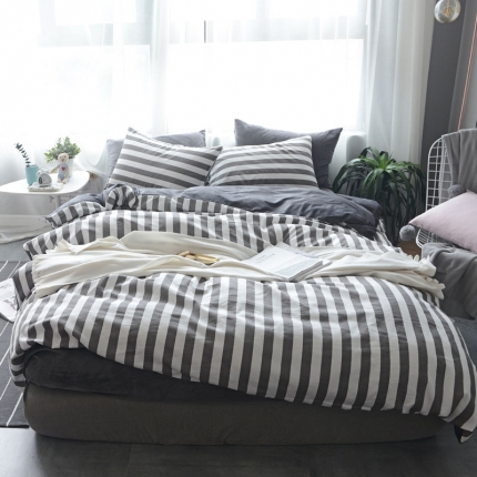 91家纺网 家纺一手货源 找家纺 （总）梦家居2017A版纯棉全棉B版水晶绒印花四件套床单款