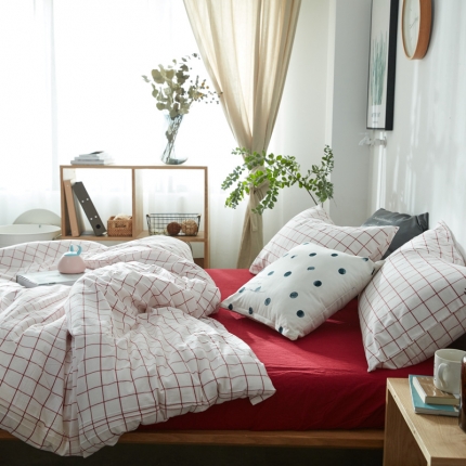 91家纺网 家纺一手货源 找家纺 北欧良品（7规格现货）水洗棉被套单品无印良品被套单件