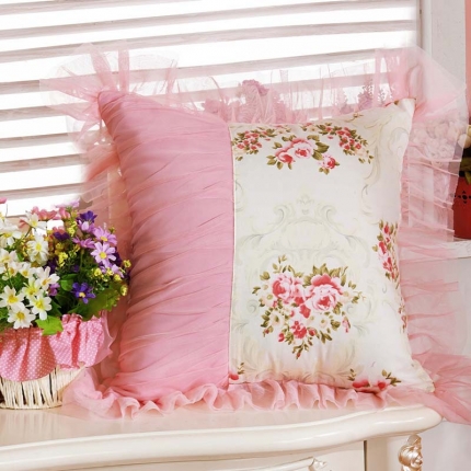 91家纺网 家纺一手货源 找家纺 菊尚家纺 全棉13372韩版四件套夏花之恋配件