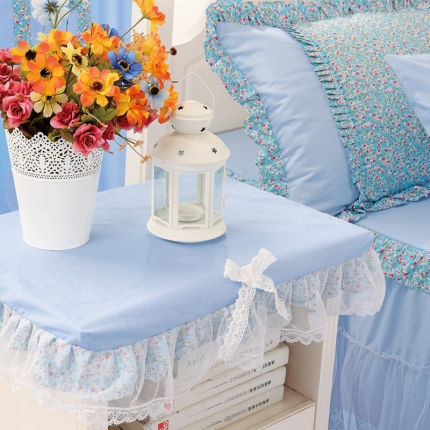 91家纺网 家纺一手货源 找家纺 菊尚家纺 全棉13372韩版四件套沁香花语配件