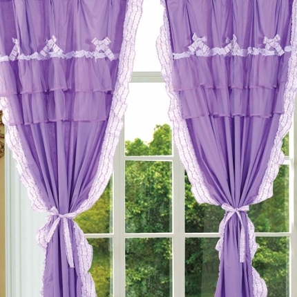 91家纺网 家纺一手货源 找家纺 菊尚家纺 全棉13372韩版四件套紫色迷情配件