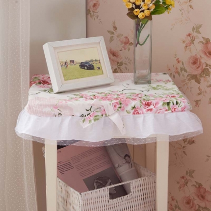 91家纺网 家纺一手货源 找家纺 菊尚家纺 全棉13372韩版四件套爱丁堡玫瑰-粉配件