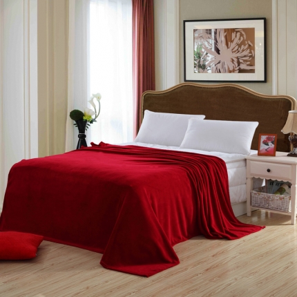 91家纺网 家纺一手货源 找家纺 (总)情恒家纺 素色超柔珊瑚绒毯