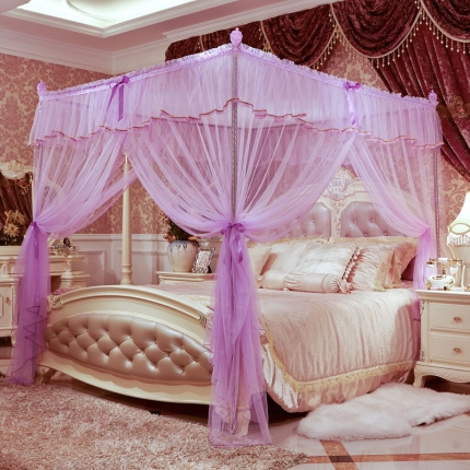 91家纺网 家纺一手货源 找家纺 艾晶美家纺 爱丽丝落地宫廷蚊帐-3款