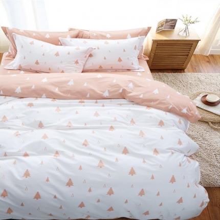 91家纺网 家纺一手货源 找家纺 （总）孩子王家纺 小清新宜家系列四件套床单款