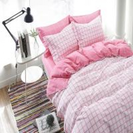 91家纺网 家纺一手货源 找家纺 （总）孩子王家纺 小清新宜家系列四件套床单款