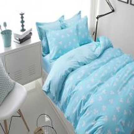 91家纺网 家纺一手货源 找家纺 （总）孩子王家纺 小清新宜家系列四件套床单款