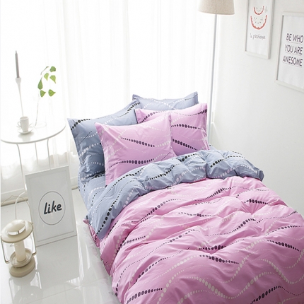 91家纺网 家纺一手货源 找家纺 （总）孩子王家纺 小清新宜家系列四件套床单款