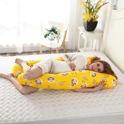 浩情国际 13372活性印花多功能可拆卸孕妇枕开心猴