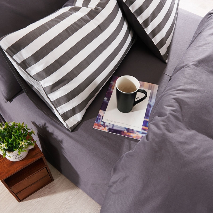 91家纺网 家纺一手货源 找家纺 梦家居 全棉韩国简约风格系列四件套陌路