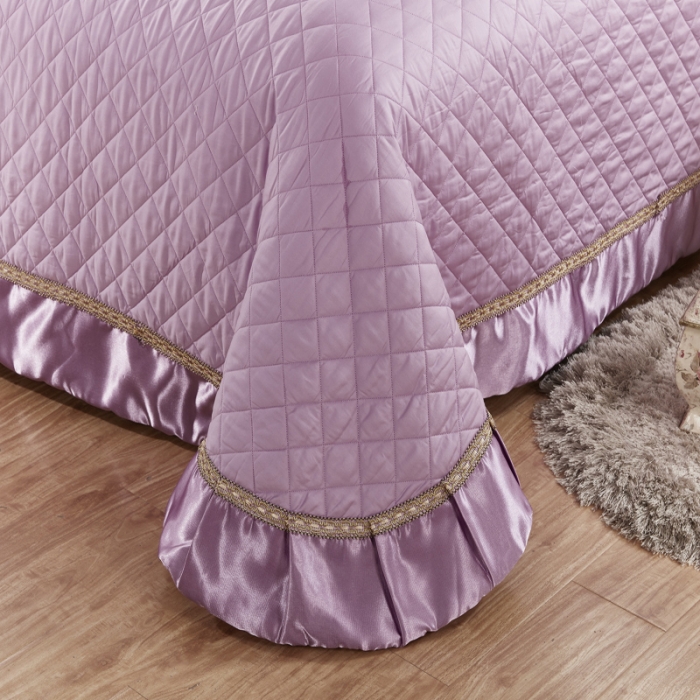 91家纺网 家纺一手货源 找家纺 OL家纺 2020年40S样板房系列十一件套 丽芙庄园-雪青