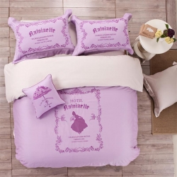 晴轩家纺 2015简欧绣花系列全棉四件套 粉黛佳人