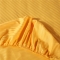 91家纺网 家纺一手货源 找家纺 清怡家纺 全棉缎条纯色四件套床笠款 金黄色