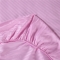 91家纺网 家纺一手货源 找家纺 清怡家纺 全棉缎条纯色四件套床笠款 粉红色