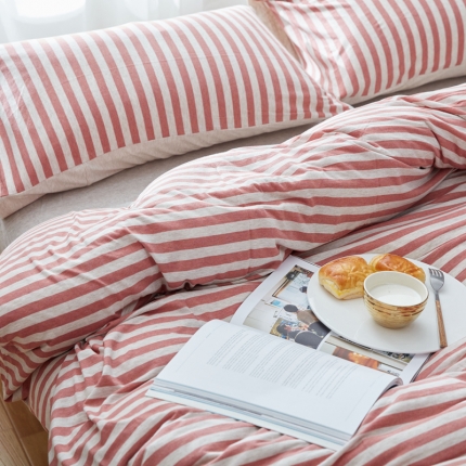 91家纺网 家纺一手货源 找家纺 北欧良品 针织棉四件套 天竺棉四件套无印良品四件套