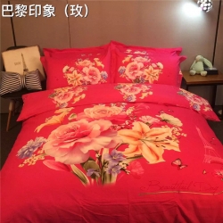 (总)凯歌家纺 婚庆磨毛四件套床单款
