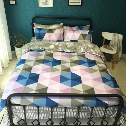 漫调家纺 全棉北欧风四件套床单款蒂梵