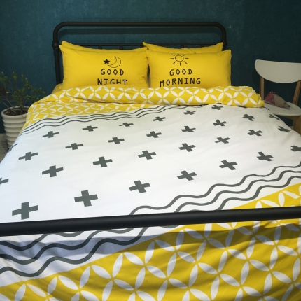 漫调家纺 全棉北欧风四件套床单款帛罗