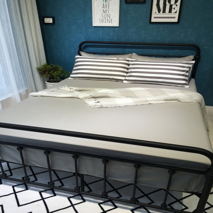 91家纺网 家纺一手货源 找家纺 漫调家纺 全棉北欧风四件套床单款绅士