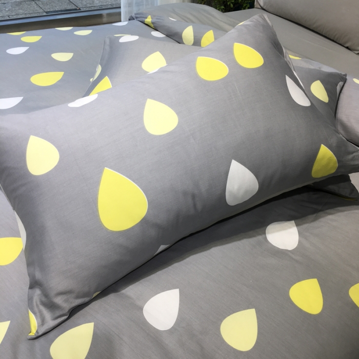 91家纺网 家纺一手货源 找家纺 漫调家纺 全棉北欧风四件套床单款雨意