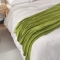 91家纺网 家纺一手货源 找家纺 乐享生活 小菱形毛毯绿色