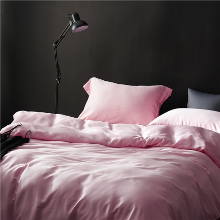 91家纺网 家纺一手货源 找家纺 朵美家纺80支纯色天丝四件套