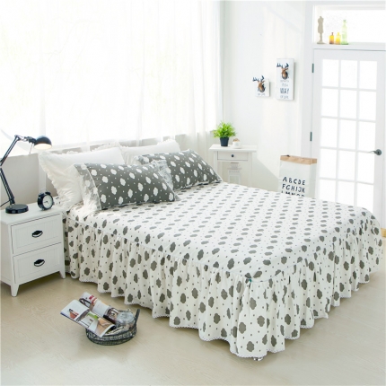 91家纺网 家纺一手货源 找家纺 菊上家纺  欧美风简约田园花卉蕾丝床裙系列12款