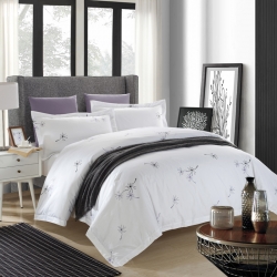 舒奇纺织 酒店印花舒适全棉喷气四件套 梦想蒲公英