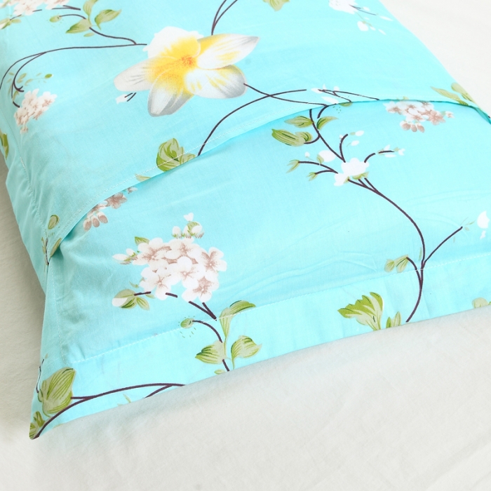 91家纺网 家纺一手货源 找家纺 枕套纯棉清新花园