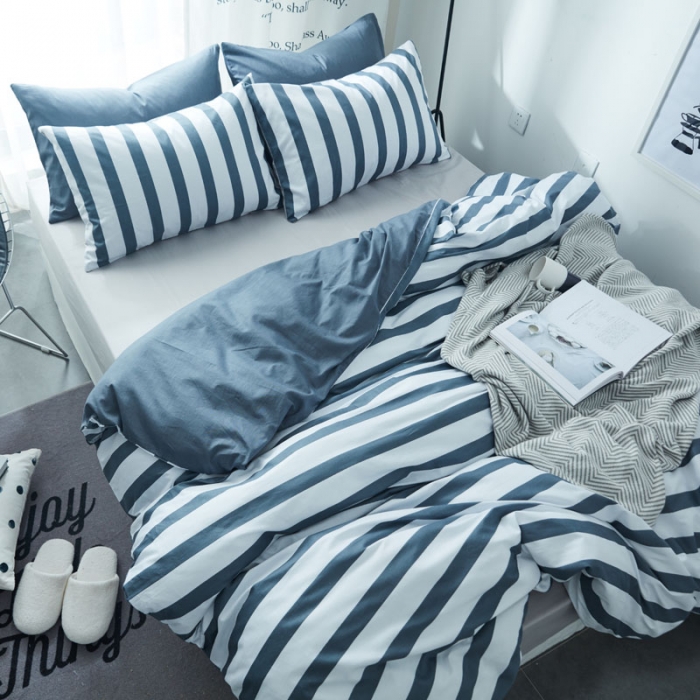 91家纺网 家纺一手货源 找家纺 梦家居韩国宜家简约全棉四件套