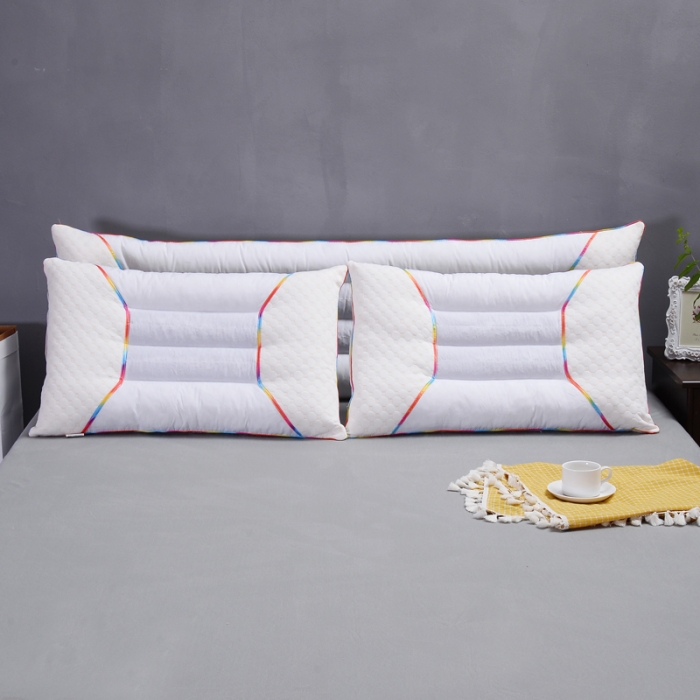 91家纺网 家纺一手货源 找家纺 七彩决明子双人枕头情侣枕芯