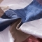 91家纺网 家纺一手货源 找家纺 超柔水洗棉条格四件套 蓝褐格