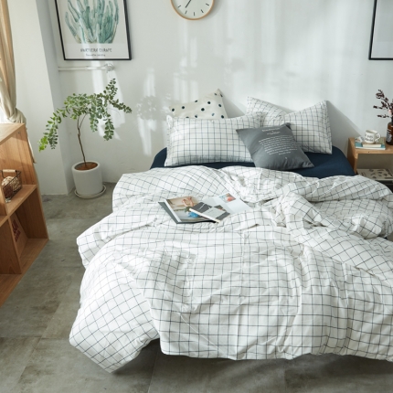 91家纺网 家纺一手货源 找家纺 北欧良品（7规格现货）水洗棉被套单品无印良品被套单件