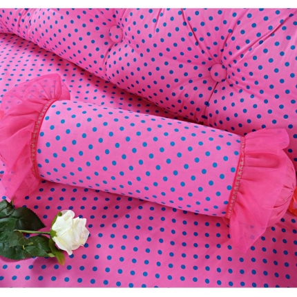 91家纺网 家纺一手货源 找家纺 菊尚家纺 全棉13372韩版四件套红玫瑰配件