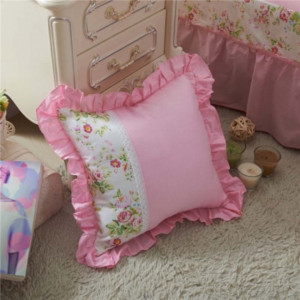 91家纺网 家纺一手货源 找家纺 菊尚家纺 全棉13372韩版四件套浓情粉香配件